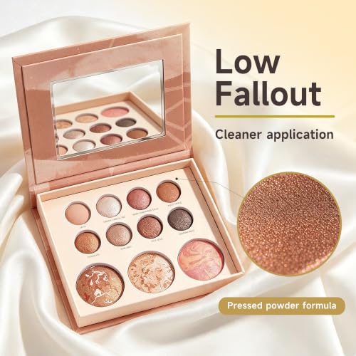Portable Eyeshadow Palette - High Pigment Matte & Shimmer