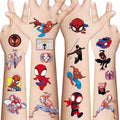 Spider Temporary Tattoos, 10 Sheets Removable Cartoon Stickers