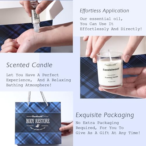Men's Spa Gift Set - 12 Piece Bath Kit with Ocean Scent