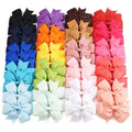 CÉLLOT 40Pc Grosgrain Pinwheel Hair Bows with Alligator Clips