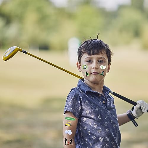 Oringaga 500PCS Golf Theme Tattoos Temporary Sticker-Golf Theme Birthday Party Stickers Party Supplies Decorations Favors Goodie Bag Stuffers (24Sheets)
