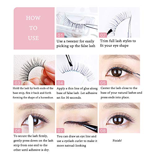 Darkness K-ma 3 False Eyelashes with Glue