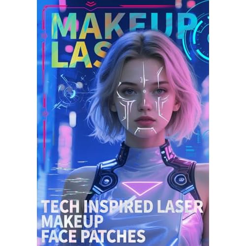 Rumi Tattoos ? 4 Holographic Designs, Inspired Anime Temporary Face Tattoos, Waterproof & Skin-Safe for Cosplay, Parties & Festivals (4 Packs)