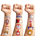 96 PCS Baseball Temporary Tattoos ? Sports Theme Birthday Party Favors & Decorations, Fun Baseball Stickers for Boys Girls Kids, School Classroom Gifts & Rewards