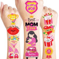 96 PCS Mother's Day Temporary Tattoos - Floral & Heart Designs
