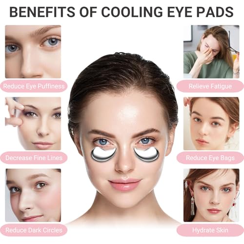 Cooling Eye Pad for Puffy Eyes - Stainless Steel Eye Mask
