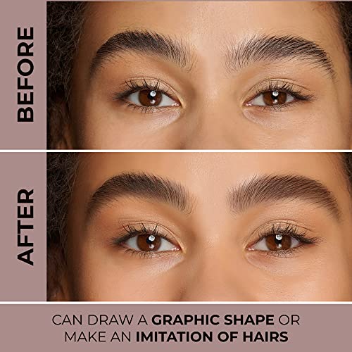 Lamel Brow Bar Eyebrow Palette - Dark Brown, Long-Lasting Powder