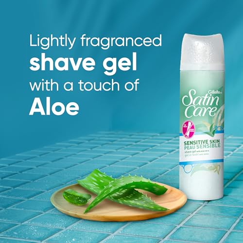 Gillette Satin Care Sensitive Shaving Gel for Women - 7 oz, Pack of 1
