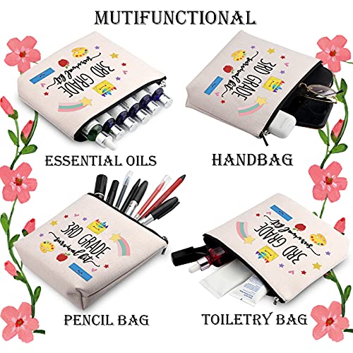WCGXKO 3rd Grade Teacher Gift Back To School Gift 3rd Grade Survival Kit Zipper Pouch Makeup Bag (survival kit 3rd Grade)