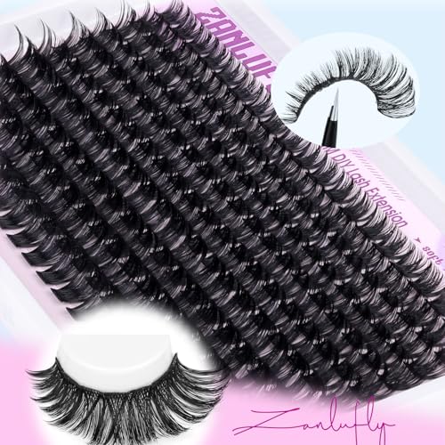 Wispy D-Curl Lash Clusters 10-18mm - 200pcs DIY Extensions