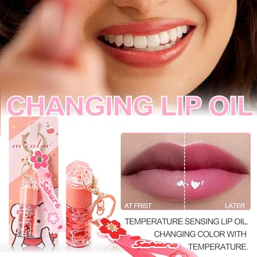 Petansy Keychain Lip Glosses Set, Girls Party Favor Including 3Pcs Assorted Flavors Moisturizing Shimmer Lip Glosses