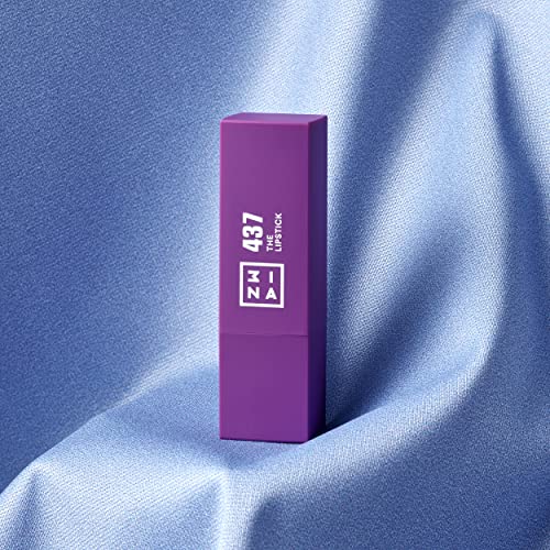 3INA The Lipstick - Moisturizing Lipstick for Women - Semi-Matte Satin Finish with 5-Hour Long Wear - Highly Pigmented and Comfortable - 437-0.16 oz