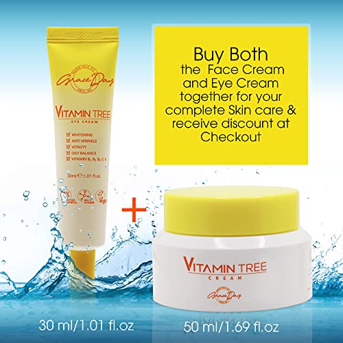 100% Certified Vegan Vitamin Tree Cream. Contains Vitamin C, Provitamin B5, vitamin E & B3. Effective Against Acne & Dark Spots and Sun Damage. Anti-Aging, Anti-Wrinkle Day and Night Cream with Natural Ingredients. 1,69 oz ? Made in Korea (Face Cream)