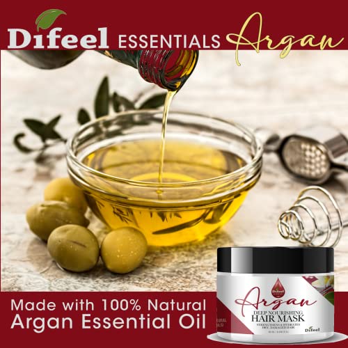 Difeel Essentials Argan Hair Mask - Deep Conditioning 8 oz.