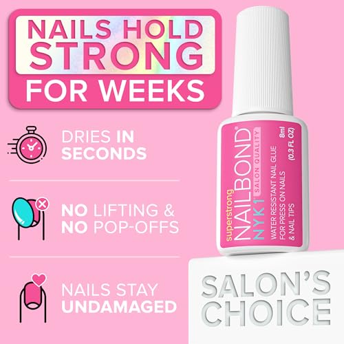 NYK1 Super Strong Nail Glue - Press On Nails, Tips & Acrylics 8ml