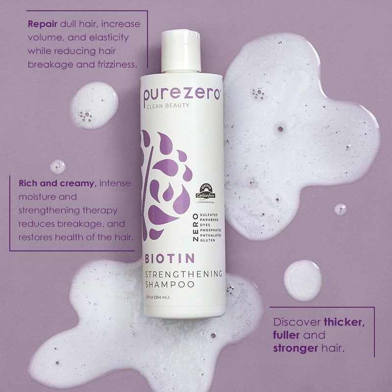 Purezero Biotin Shampoo & Conditioner Set - Volumizing Hair