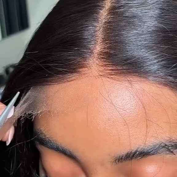 2x6 HD Lace Closure Loose Deep Wave Human Hair 14 Inch - 0.10mm Ultra-thin Invisible Burmese Curly 2 by 6 Closure, 100% Pre Plucked Brazilian Raw Virgin Hair Skinlike HD Lace Closure Wet and Wavy