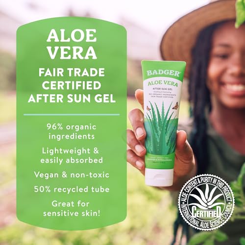 Badger Organic Aloe Vera Gel, 96% Pure, 4 fl oz