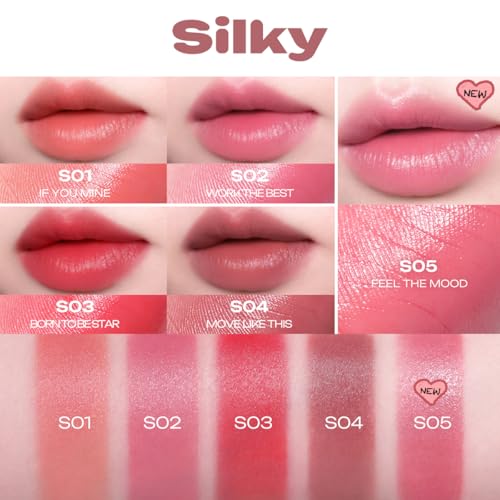 Peripera Slip On My Lip Matte Lipstick - Long-Lasting Slim Crayon
