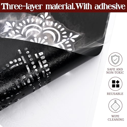 Henna Tattoo Stencils Kit 18 Sheets Reusable