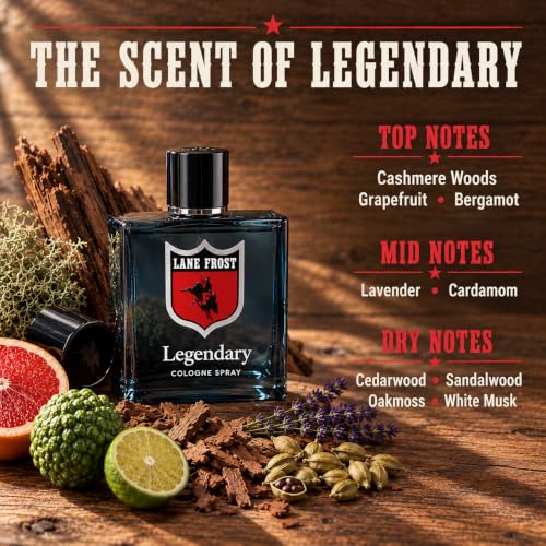 Lane Frost Legendary Original Men's Cologne 3.4 Fl Oz - Western Inspired Fragrance
