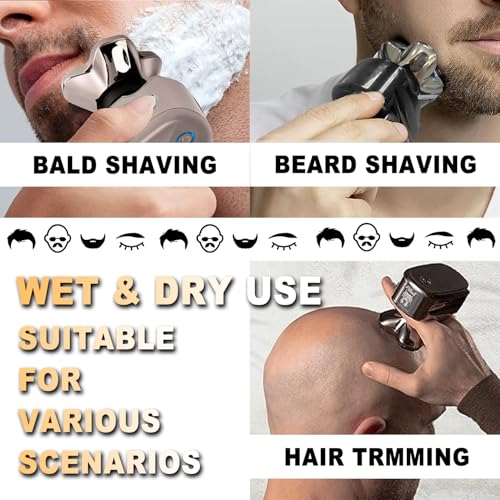 16 PACKS Head Shaver Replacement Heads Compatible with Skull Shaver Pitbull Gold PRO, Pitbull Silver PRO, Palm, Pitbull Platinum PRO, Electric Razor Replacement head for Superior Shaving