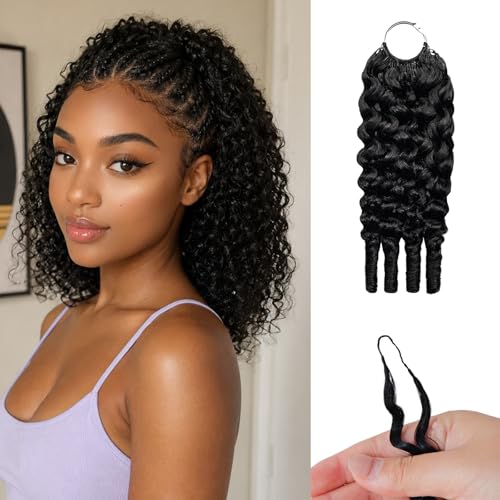 SODLIS Feather Crochet Hair 14" Burmese Curly 60g