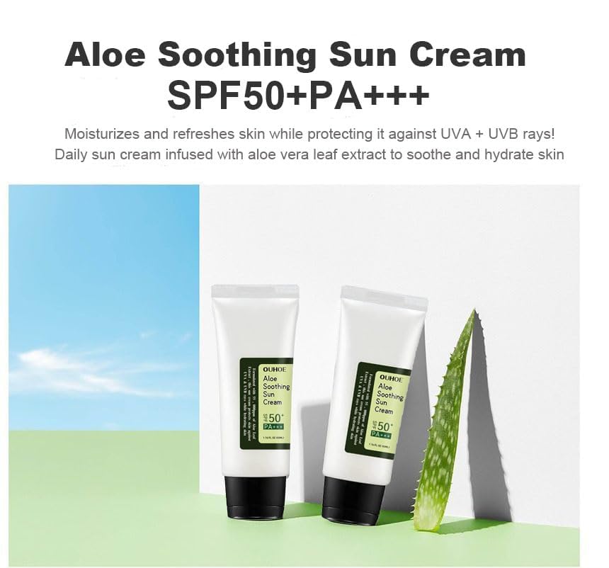 Aloe Soothing Sun Cream SPF 50 PA+++ (50ml, 1.76Floz)