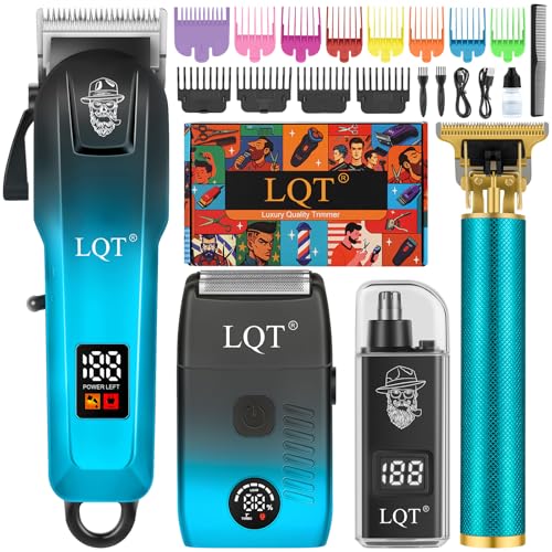 LQT 5-in-1 Cordless Hair Clipper & Grooming Kit with LED Display