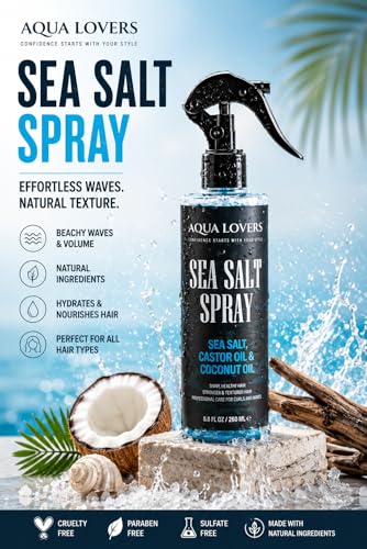Aqua Lovers Sea Salt Texturizing Spray for Volume & Beach Waves - 8.8 fl oz