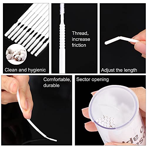 Disposable Micro Brush Applicators for Eyelash Extension Removal - 200 Pcs