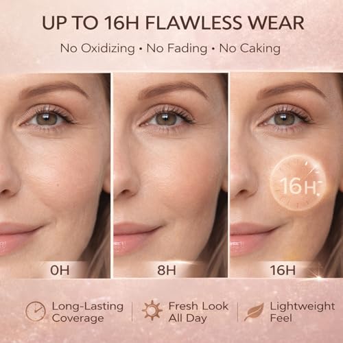 Korean Color Changing Foundation for Mature Skin, SPF 50, 30ML