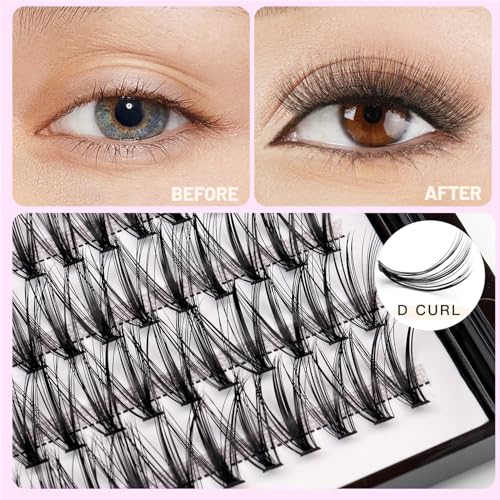 Black Individual Lash Extensions 0.07mm D Curl 20 Roots