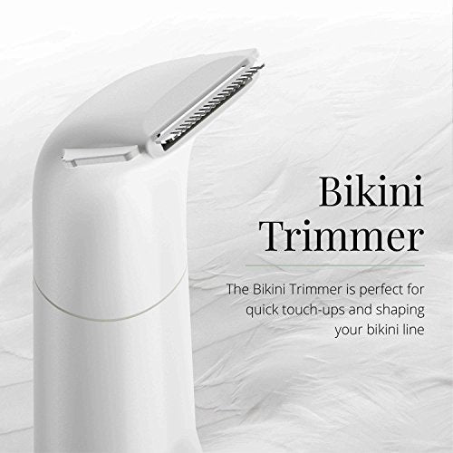 Remington Bikini Trimmer Kit - 8 Piece Cordless Grooming Set for Sensitive Skin - White/Green