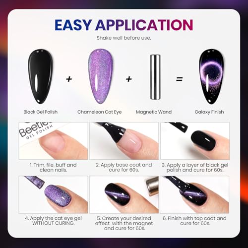 Beetles Gel Nail Polish Set - Trendy 9-Toxin Free Colors for Long-Lasting Manicure
