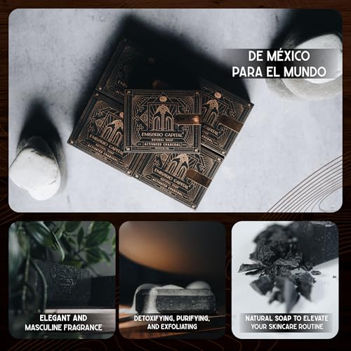Natural Soap Bar for Men | Activated Charcoal | Luxurious Cleansing | Moisturizing and Gentle for All Skin Types | Handmade | Ecofriendly & Cruelty-Free | No Harmful Chemicals (3)