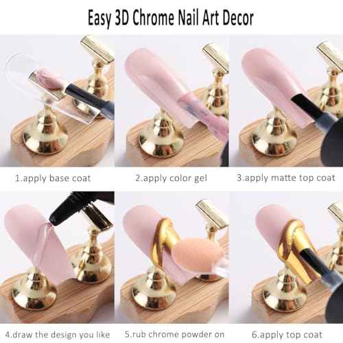 3D Sculpting Gel for Nail Art, 2PCS 10g Clear 3D Gel Liner Polish Carving Modeling Gels for Nail Design, 5D Embossed Candy Gels with Gold Silver Chrome Powder Kit