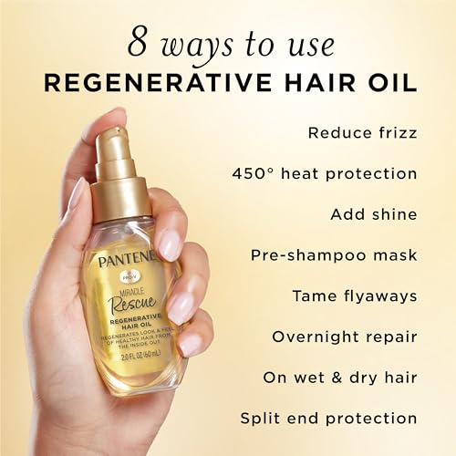 Pantene Miracle Rescue Hair Oil - 2.0 FL Oz Deep Repair Treatment