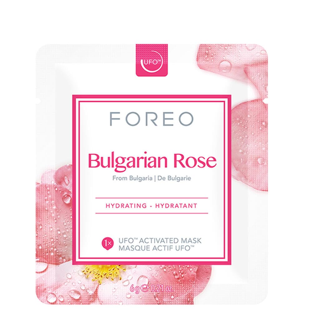 FOREO UFO Activated Mask Treatment for Anti-Aging, Bulgarian Rose, 0.21 Ounce (Pack of 6)