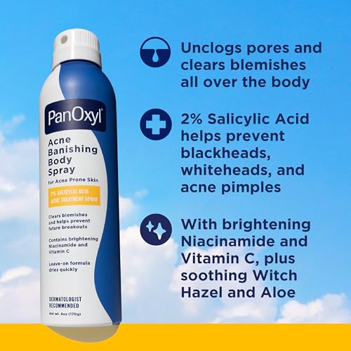 PanOxyl Acne Banishing Body Spray 2% Salicylic Acid 6oz