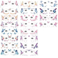 Glitter Fairy Temporary Tattoos - 20 Sheets with Face Gems