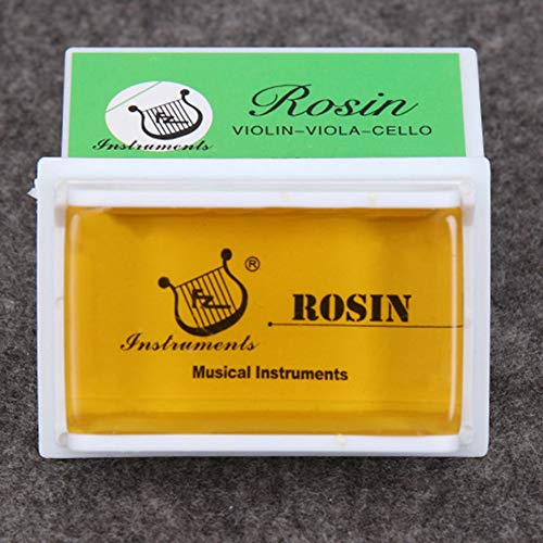 EastyGold Natural Rosin for Violin, Cello, Viola - Low Dust, Sensitive Sound, 3 Pack with Case