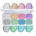 COOL STORY Shimmer 8 Color Face Cheek Highlighter & Eyeshadow Makeup Palette