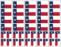 Texas Flag Temporary Tattoos - 40 Pack Party Favors