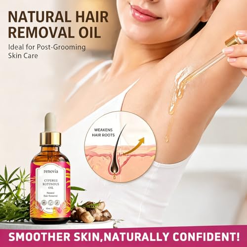 Renovia Cyperus Rotundus Oil - Herbal Hair Removal & Skin Care