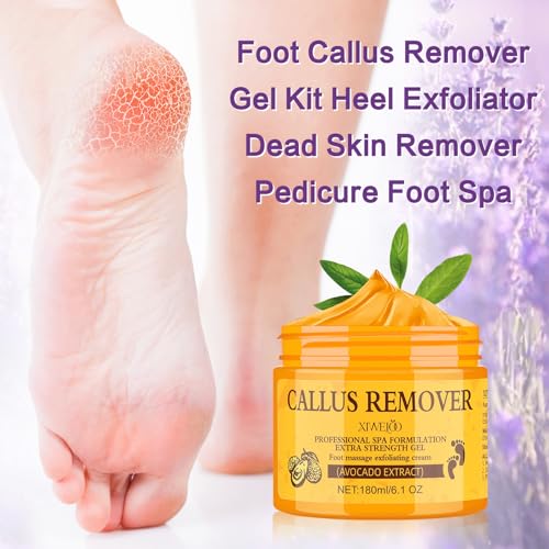 Himalayan Pink Foot Soak & Pedicure Kit - Callus Remover Set for Dry Feet