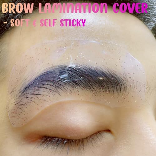 Brow Perm Patch Silicone Lash Lift Shield Mate Self Sticky Eyebrow Lamination Cover Tool Gel Eyebrow Perming Pads (Mix color- Silicone Shield Patches)