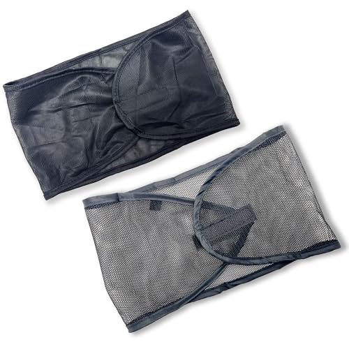 DONNA Satin & Mesh Wrap 2-Pack – Adjustable Head Wraps
