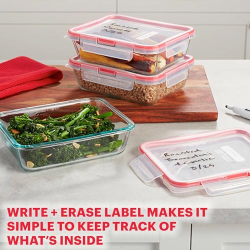 Pyrex Freshlock 10-Pack Glass Food Storage Containers with Airtight Lids