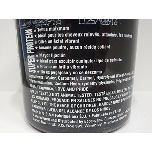 Eco Style Styling Gel Super Protein, Black, 16 Ounce